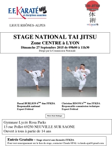 stage national TAI JITSU